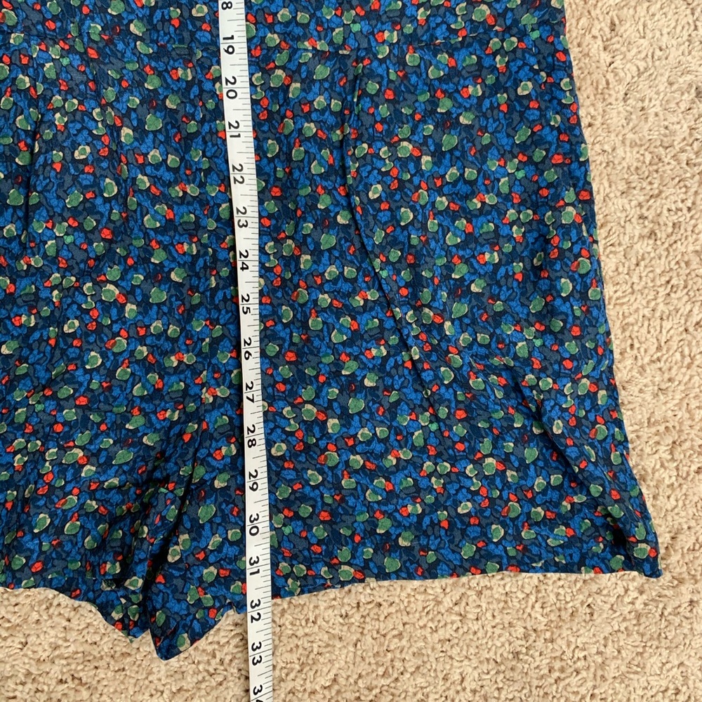 Zara Basic Medium Blue Multicolor Dots Sleeveless… - image 3